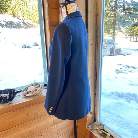 Beautiful Blue Wool Blazer Suit Jacket - Picture 5 of 8